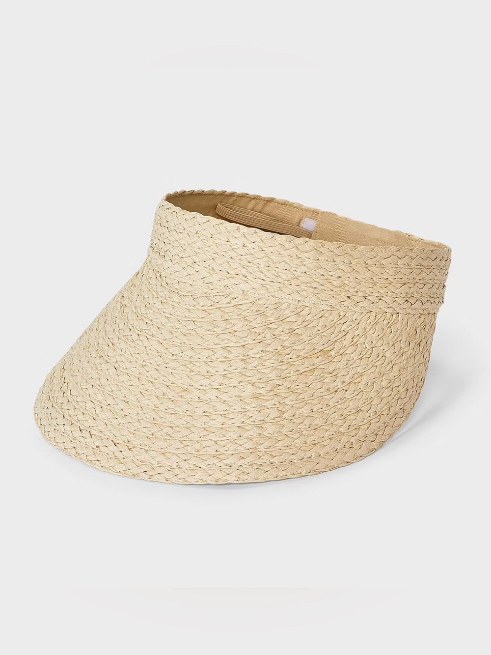 a new day Natural Beige Woven Visor